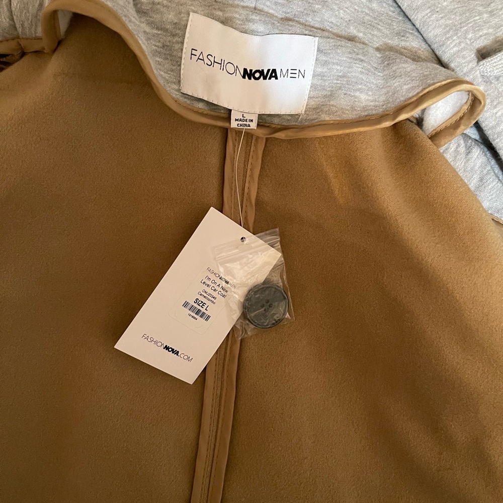 Tan trench coat